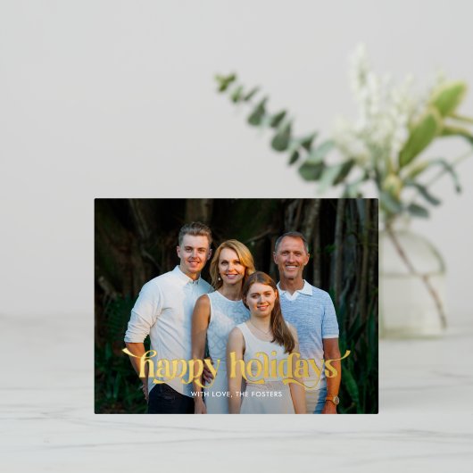 Fun Swash REAL FOLIE Modern Holiday Kaart Briefkaa (Staand Voorkant)