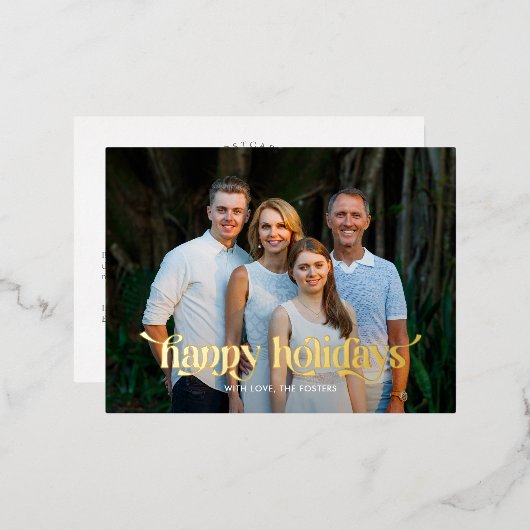 Fun Swash REAL FOLIE Modern Holiday Kaart Briefkaa (Voorkant / Achterkant)