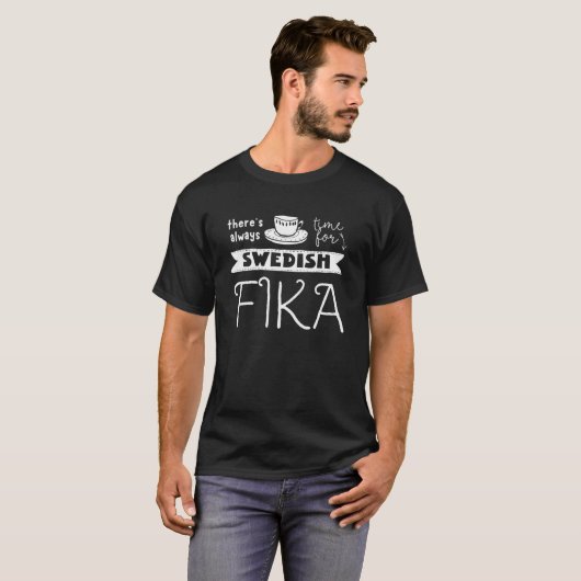 Fun Swedish Fika T-shirt (Voorkant volledig)