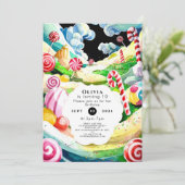 Fun Sweet Candyland Verjaardag Kaart (Staand voorkant)