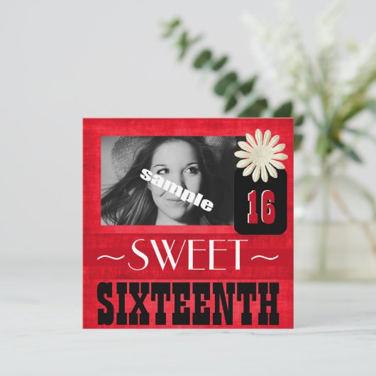 Fun Sweet Sixtiende Party for Country Girls Kaart (Staand voorkant)