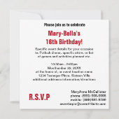 Fun Sweet Sixtiende Party for Country Girls Kaart (Achterkant)