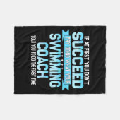 Fun Swimming Coach Meme - Funny Swimmer Saying Fleece Deken (Voorkant (Horizontaal))