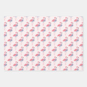 Fun Swimsuit Animal Pink Flamingo Inpakpapier Vel (Voorkant 2)