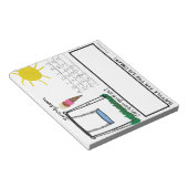 Fun Swingdown Kinder Word Game Small Notitieblok (Schuin)