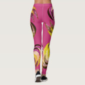 Fun Swirl Design leggings - Roze (Achterkant)