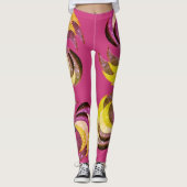 Fun Swirl Design leggings - Roze (Voorkant)