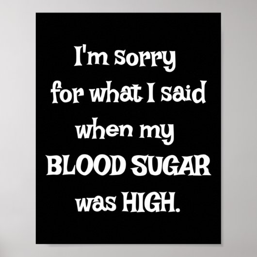 Fun T1d - Diabetes bewustzijn Poster (Voorkant)