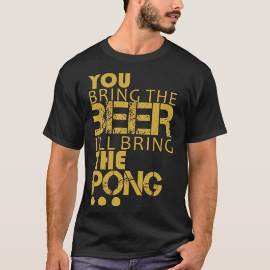 Fun t-shirt bierpong (Voorkant)
