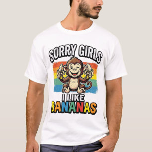 Fun T-shirt-ontwerp met vintage gravure van banaan T-shirt