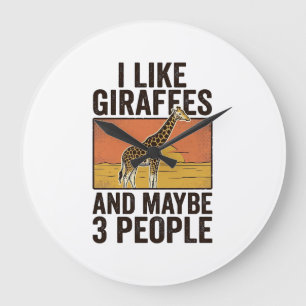 Fun T-shirt-ontwerp met vintage-gravure voor giraf Grote Klok