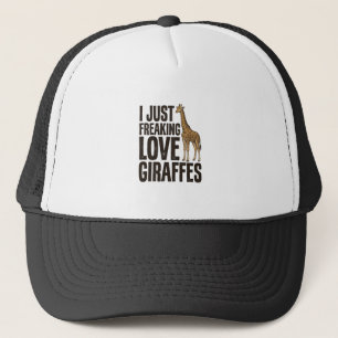 Fun T-shirt-ontwerp met vintage-gravure voor giraf Trucker Pet