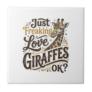Fun T-shirt-ontwerp met vintage typografie voor gi Tegeltje