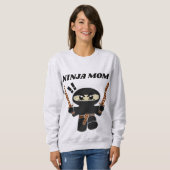 FUN T-SHIRT SWEATSHIRT NINJA MOEDER (Voorkant volledig)