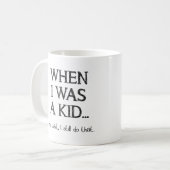 Fun T-shirt voor Kinderen Mok (Voorkant links)
