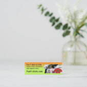 Fun T-shirts profielkaart Mini Visitekaartje (Staand voorkant)