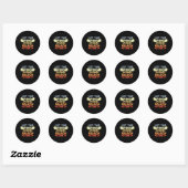 Fun Table Tennis Quote Jersey for Ping Pong Player Ronde Sticker (Vel)
