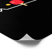 Fun Table Tennis T-shirt Poster (Hoek)