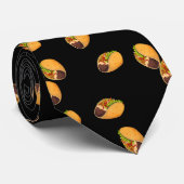 Fun Taco Lover Mexican Food Stropdas (Opgerold)