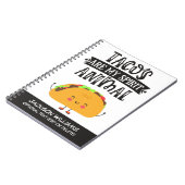 Fun Tacos is m'n geestesdier grappig Notitieboek (Linkerzijde)
