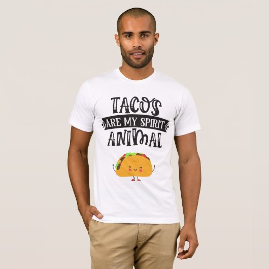 Fun Tacos is m'n geestesdier grappig T-shirt (Voorkant volledig)