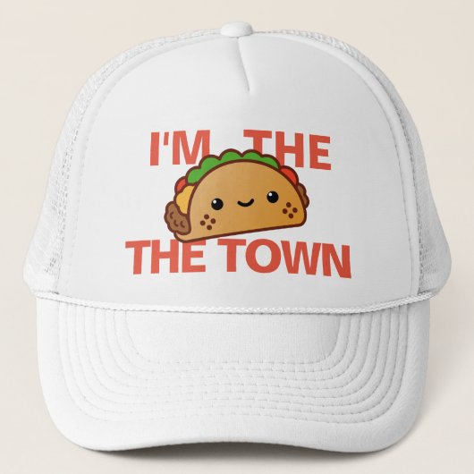 Fun Talk of the Town Taco Cartoon Trucker Pet (Voorkant)