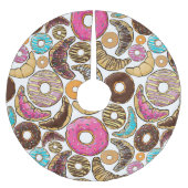 Fun Tasty Donuts Design Kerstboom Rok (Voorkant)