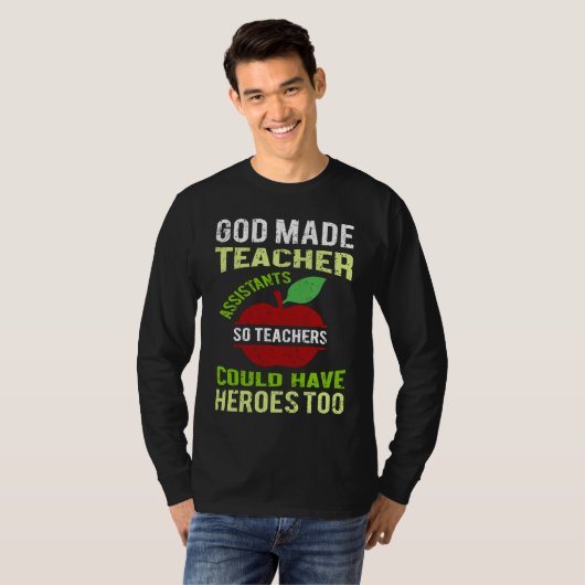 Fun Teacher Assistant Saying Appreciation T-shirt (Voorkant volledig)