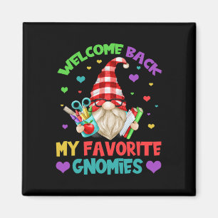 Fun Teacher Gnome T-shirt - Leuk welkom terug op s Magneet
