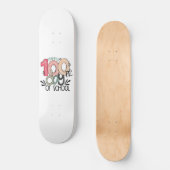 Fun Teacher & Student 100th Day School Gift Persoonlijk Skateboard (Voorkant)