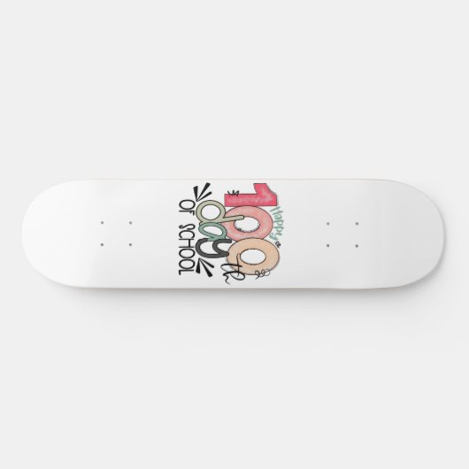 Fun Teacher & Student 100th Day School Gift Persoonlijk Skateboard (Horizontaal)