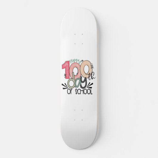 Fun Teacher & Student 100th Day School Gift Persoonlijk Skateboard (Voorkant)