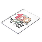 Fun Teacher & Student 100th Day School Journal Notitieboek (Linkerzijde)