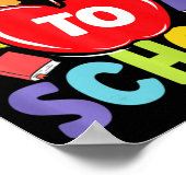 Fun Teachers Studenten Welkom terug naar school Ap Poster (Hoek)