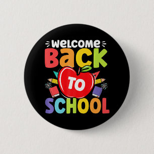 Fun Teachers Studenten Welkom terug naar school Ap Ronde Button 5,7 Cm