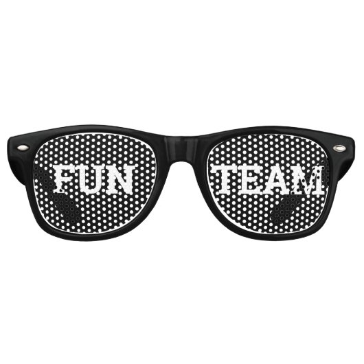 FUN TEAM retro Shades / Fun Party Sunbribril Zonnebril (Voorkant)