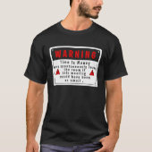 Fun Tech Warning Sign Meeting could be an email  1 T-shirt (Voorkant)