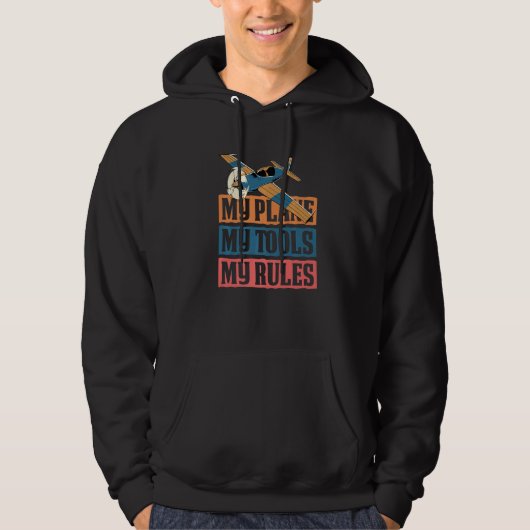 Fun Techniciens Engineer Vliegtuig Mechanic Hoodie (Voorkant)