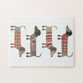 Fun Teckel Wiener Sausage Dog Legpuzzel (Horizontaal)