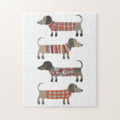 Fun Teckel Wiener Sausage Dog Legpuzzel (Verticaal)