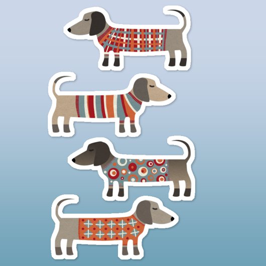 Fun Teckel Wiener Sausage Dog Sticker