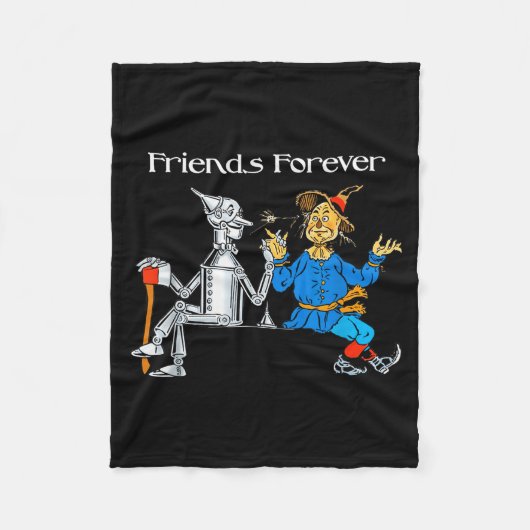 Fun Tee Shirt Friends Forever Wizard Of Oz Ecrow Fleece Deken (Voorkant)
