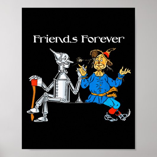 Fun Tee Shirt Friends Forever Wizard Of Oz Ecrow  Poster (Voorkant)