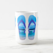 Fun Teenslippers Summer Beach Art for Vacation Koffiemok (Center)