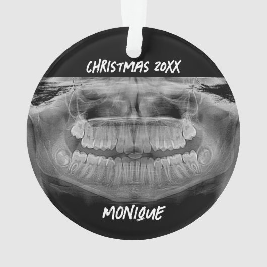 Fun Teeth Radiograaf Ornament (achterkant)