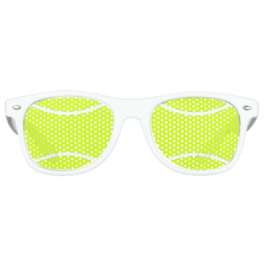 Fun Tennis Player Party Shades Sunbries Retro Zonnebril (Voorkant)