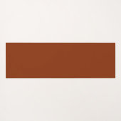 Fun Terracotta Rust Script Yoga nu Pizza later Yogamat (Achterkant (horizontaal))