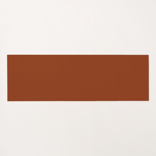 Fun Terracotta Rust Script Yoga nu Pizza later Yogamat (Achterkant (horizontaal))