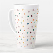 Fun Terrazzo Print Latte Mok (Linkerhoek)