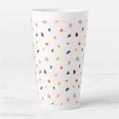 Fun Terrazzo Print Latte Mok (Voorkant)